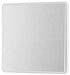 BG Evolve PCDBS13EW 20A 16AX 2 Way Single Intermediate Light Switch, Edge to Edge Rocker - Brushed Steel (White) - westbasedirect.com