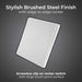BG Evolve PCDBS13EW 20A 16AX 2 Way Single Intermediate Light Switch, Edge to Edge Rocker - Brushed Steel (White) - westbasedirect.com