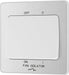 BG Evolve PCDBS15W 10A Triple Pole Fan Isolator Switch - Brushed Steel (White) - westbasedirect.com