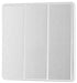 BG Evolve PCDBS43EW 20A 16AX 2 Way Triple Light Switch, Edge to Edge Rocker - Brushed Steel (White) - westbasedirect.com