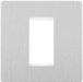 BG Evolve PCDBSEMS1W Single Euro Module Front Plate (25 x 50) - Brushed Steel (White) - westbasedirect.com