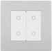 BG Evolve PCDBSTDS2W 2-Way Secondary 200W Double Touch Dimmer Switch - Brushed Steel (White) - westbasedirect.com