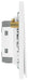 BG Evolve PCDCL12EW 20A 16AX 2 Way Single Light Switch, Edge to Edge Rocker - Pearlescent White (White) - westbasedirect.com