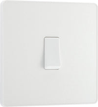 BG Evolve PCDCL12W 20A 16AX 2 Way Single Light Switch - Pearlescent White (White)
