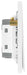 BG Evolve PCDCL13EW 20A 16AX 2 Way Single Intermediate Light Switch, Edge to Edge Rocker - Pearlescent White (White) - westbasedirect.com