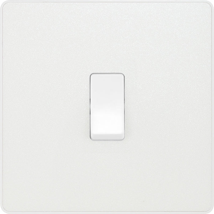 BG Evolve PCDCL13W 20A 16AX Single Intermediate Light Switch - Pearlescent White (White) - westbasedirect.com