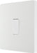 BG Evolve PCDCL13W 20A 16AX Single Intermediate Light Switch - Pearlescent White (White) - westbasedirect.com