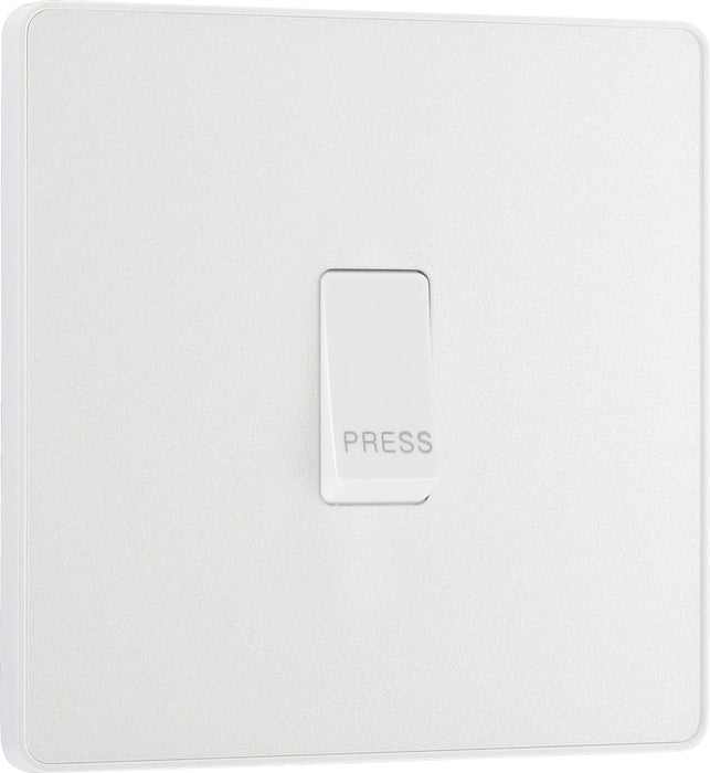 BG Evolve PCDCL14W 10A Single Press Switch - Pearlescent White (White) - westbasedirect.com