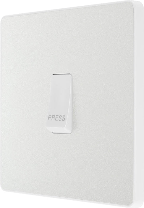 BG Evolve PCDCL14W 10A Single Press Switch - Pearlescent White (White) - westbasedirect.com