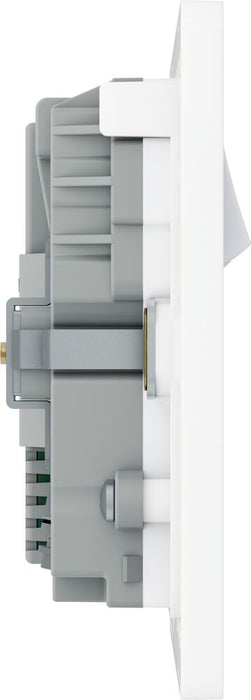 BG Evolve PCDCL22UCC45W 13A Double Switched Power Socket + 2xUSB-C (45W) - Pearlescent White (White)