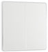 BG Evolve PCDCL42EW 20A 16AX 2 Way Double Light Switch, Edge to Edge Rocker - Pearlescent White (White) - westbasedirect.com