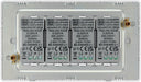 BG Evolve PCDCL84W 2-Way Trailing Edge LED 200W Quadruple Dimmer Switch Push On/Off - Pearlescent White (White) - westbasedirect.com