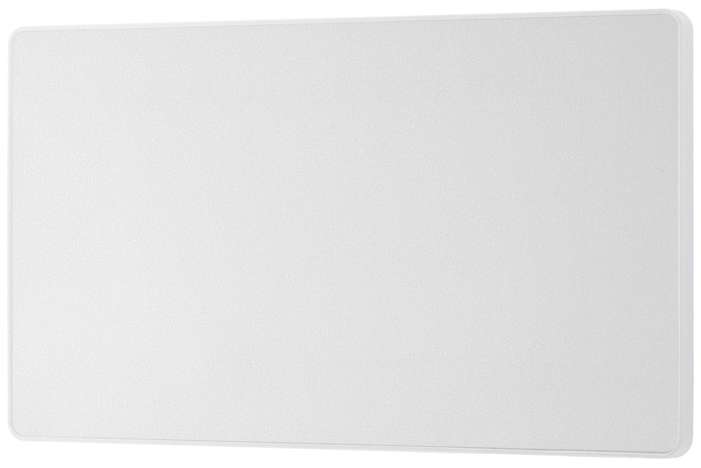 BG Evolve PCDCL95W Double Blank Plate - Pearlescent White (White)