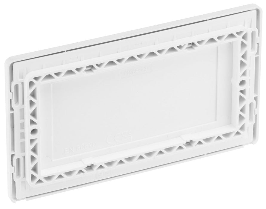 BG Evolve PCDCL95W Double Blank Plate - Pearlescent White (White)