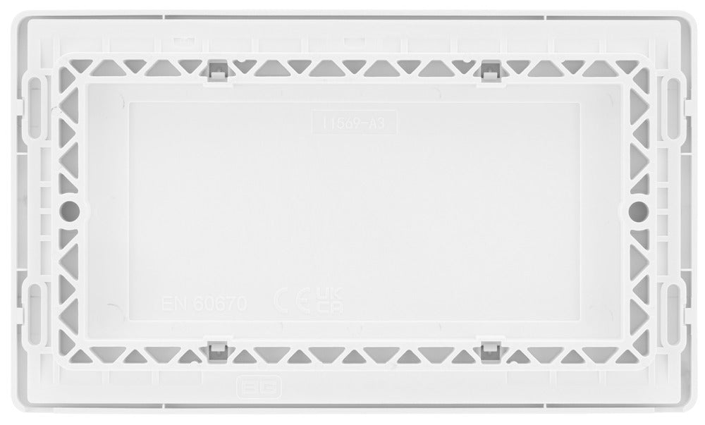 BG Evolve PCDCL95W Double Blank Plate - Pearlescent White (White)