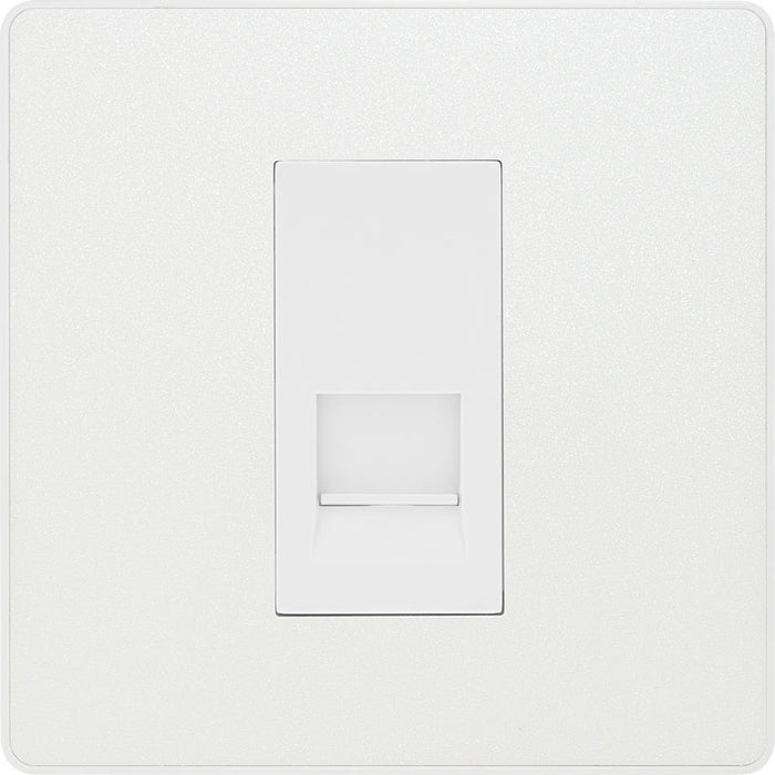 BG Evolve PCDCLBTS1W Single Secondary Telephone Socket - Pearlescent White (White) - westbasedirect.com