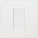 BG Evolve PCDCLTDM1W 2-Way Master 200W Single Touch Dimmer Switch - Pearlescent White (White) - westbasedirect.com
