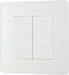 BG Evolve PCDCLTDS2W 2-Way Secondary 200W Double Touch Dimmer Switch - Pearlescent White (White) - westbasedirect.com