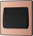 BG Evolve PCDCP12WB 20A 16AX 2 Way Single Light Switch, Wide Rocker - Polished Copper (Black) - westbasedirect.com
