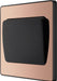 BG Evolve PCDCP12WB 20A 16AX 2 Way Single Light Switch, Wide Rocker - Polished Copper (Black) - westbasedirect.com