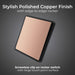 BG Evolve PCDCP13EB 20A 16AX 2 Way Single Intermediate Light Switch, Edge to Edge Rocker - Polished Copper (Black) - westbasedirect.com