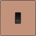 BG Evolve PCDCP14B 10A Single Press Switch - Polished Copper (Black) - westbasedirect.com