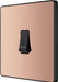 BG Evolve PCDCP14B 10A Single Press Switch - Polished Copper (Black) - westbasedirect.com