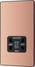 BG Evolve PCDCP20B 115/240V Dual Voltage Shaver Socket - Polished Copper (Black) - westbasedirect.com