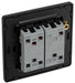 BG Evolve PCDCP43EB 20A 16AX 2 Way Triple Light Switch, Edge to Edge Rocker - Polished Copper (Black) - westbasedirect.com