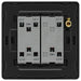 BG Evolve PCDCP43EB 20A 16AX 2 Way Triple Light Switch, Edge to Edge Rocker - Polished Copper (Black) - westbasedirect.com