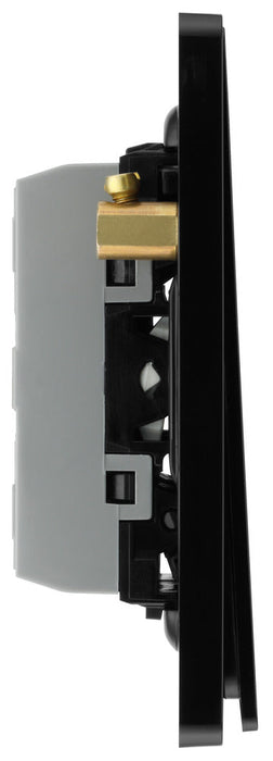 BG Evolve PCDCP43EB 20A 16AX 2 Way Triple Light Switch, Edge to Edge Rocker - Polished Copper (Black) - westbasedirect.com