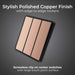 BG Evolve PCDCP43EB 20A 16AX 2 Way Triple Light Switch, Edge to Edge Rocker - Polished Copper (Black) - westbasedirect.com