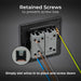 BG Evolve PCDCP43EB 20A 16AX 2 Way Triple Light Switch, Edge to Edge Rocker - Polished Copper (Black) - westbasedirect.com