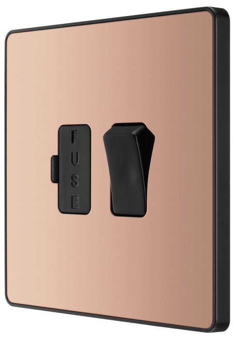 BG Evolve PCDCP50B 13A Switched Fused Connection Unit - Polished Copper (Black)