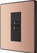 BG Evolve PCDCP60B Single Socket for TV or FM Co-Axial Aerial Connection - Polished Copper (Black) - westbasedirect.com