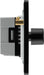 BG Evolve PCDCP83B 2-Way Trailing Edge LED 200W Triple Dimmer Switch Push On/Off - Polished Copper (Black) - westbasedirect.com