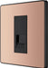 BG Evolve PCDCPBTM1B Single Master Telephone Socket - Polished Copper (Black) - westbasedirect.com