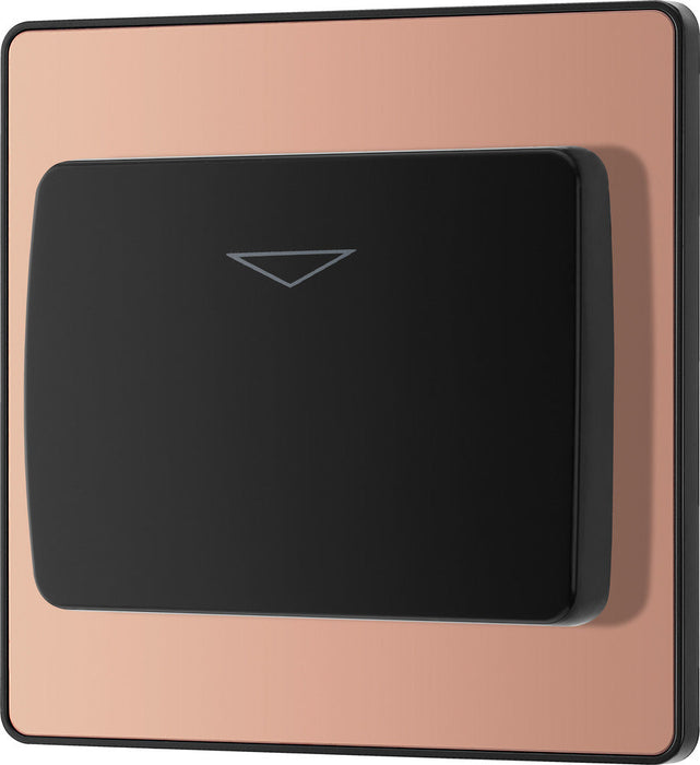 BG Evolve PCDCPKYCSB 20A 16A Hotel Key Card Switch - Polished Copper (Black) - westbasedirect.com