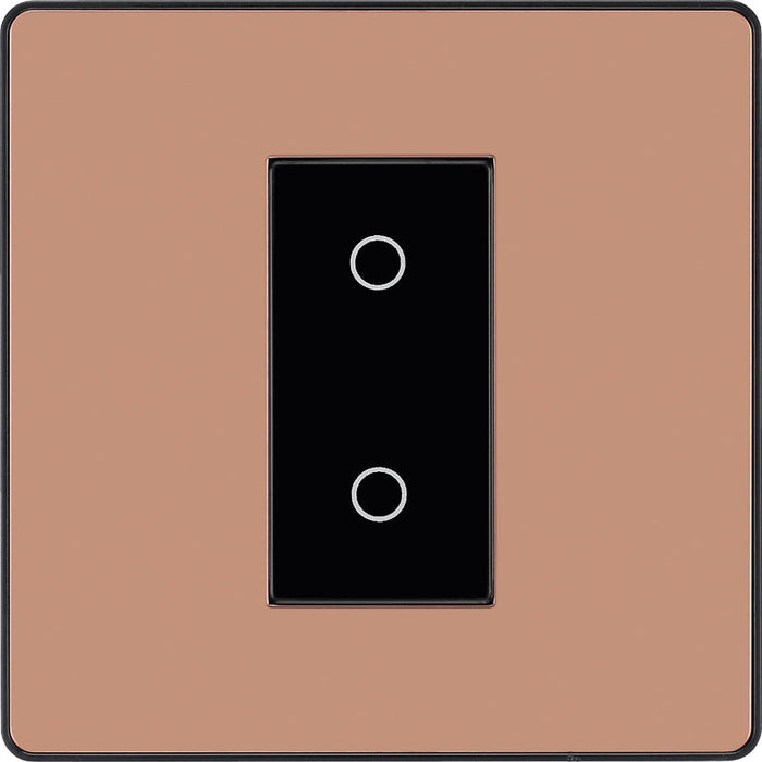 BG Evolve PCDCPTDM1B 2-Way Master 200W Single Touch Dimmer Switch - Polished Copper (Black) - westbasedirect.com