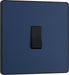 BG Evolve PCDDB12B 20A 16AX 2 Way Single Light Switch - Matt Blue (Black) - westbasedirect.com