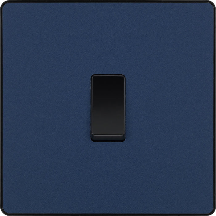 BG Evolve PCDDB12B 20A 16AX 2 Way Single Light Switch - Matt Blue (Black) - westbasedirect.com