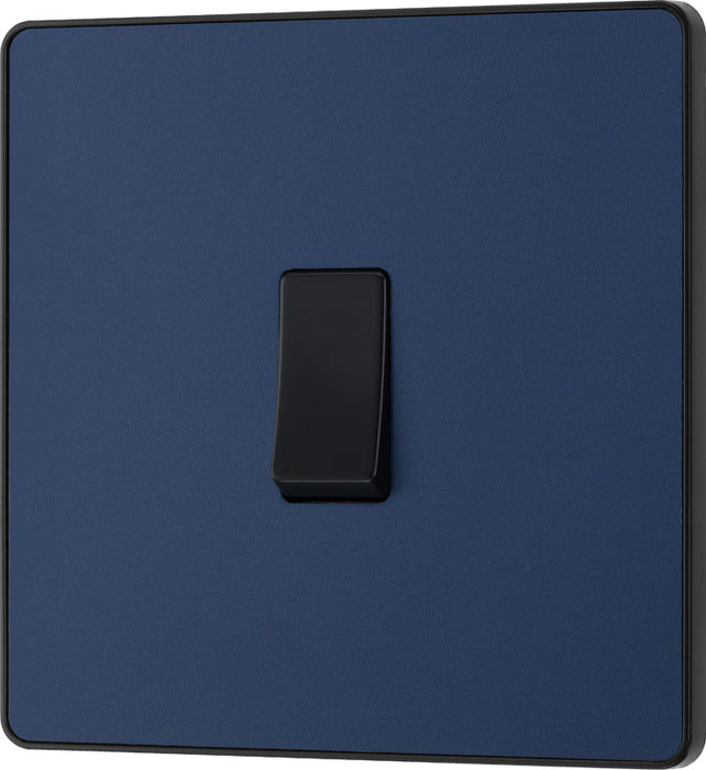 BG Evolve PCDDB12B 20A 16AX 2 Way Single Light Switch - Matt Blue (Black) - westbasedirect.com