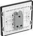 BG Evolve PCDDB12B 20A 16AX 2 Way Single Light Switch - Matt Blue (Black) - westbasedirect.com