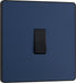 BG Evolve PCDDB13B 20A 16AX Single Intermediate Light Switch - Matt Blue (Black) - westbasedirect.com