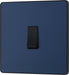 BG Evolve PCDDB13B 20A 16AX Single Intermediate Light Switch - Matt Blue (Black) - westbasedirect.com