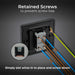 BG Evolve PCDDB13EB 20A 16AX 2 Way Single Intermediate Light Switch, Edge to Edge Rocker - Matt Blue (Black) - westbasedirect.com