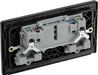 BG Evolve PCDDB22B 13A Double Switched Power Socket - Matt Blue (Black) (5 Pack) - westbasedirect.com