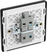 BG Evolve PCDDB31B 20A Double Pole Switch with Power LED Indicator - Matt Blue (Black) - westbasedirect.com