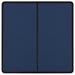 BG Evolve PCDDB42EB 20A 16AX 2 Way Double Light Switch, Edge to Edge Rocker - Matt Blue (Black) - westbasedirect.com