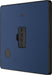 BG Evolve PCDDB54B 13A Unswitched Fused Connection Unit with Power LED Indicator & Flex Outlet - Matt Blue (Black) - westbasedirect.com